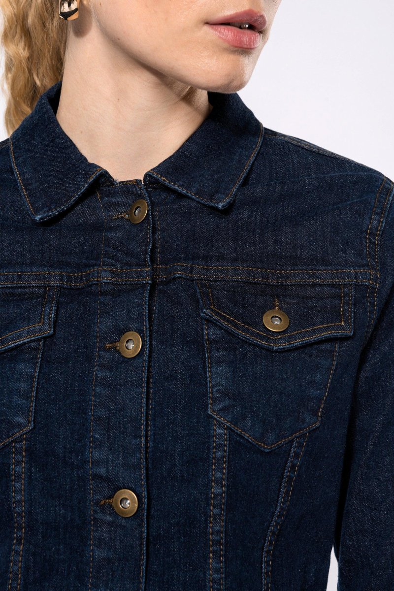 Blouson denim non doublé femme – Image 3